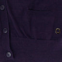 CASHMERE SET DARK PURPLE CARDIGAN