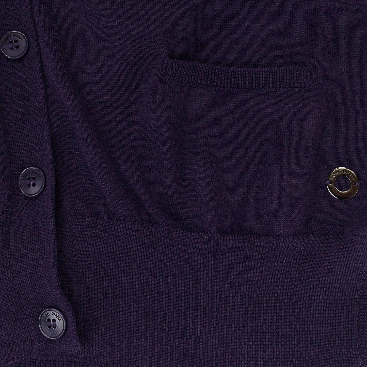 CASHMERE SET DARK PURPLE CARDIGAN