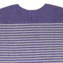 CASHMERE STRIPED PURPLE GRAY SWEATER