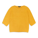 SCOOP NECK MUSTARD SWEATER