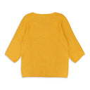 SCOOP NECK MUSTARD SWEATER