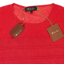 SCOOP NECK SHORT SLEEVE RED T-SHIRT