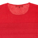 SCOOP NECK SHORT SLEEVE RED T-SHIRT