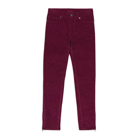 STRAIGHT LEG MAROON PANTS