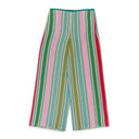 SILK MULTICOLOR WIDE LEG PANTS