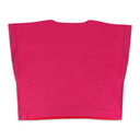 BATEAU NECKLINE FUCHSIA BLOUSE