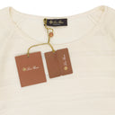 CASHMERE SCOOP NECK WHITE SWEATER