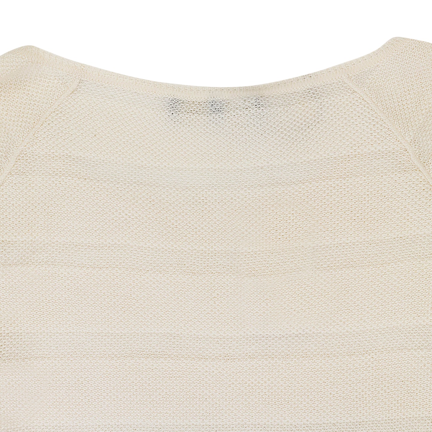 CASHMERE SCOOP NECK WHITE SWEATER