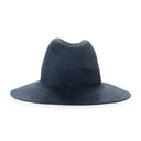 WIDE BRIMMED NAVY BLUE FEDORA HAT