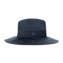 WIDE BRIMMED NAVY BLUE FEDORA HAT