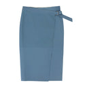 KNEE-LENGTH BLUE SKIRT