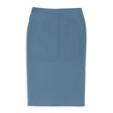 KNEE-LENGTH BLUE SKIRT