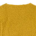 ALPACA CREW NECK MUSTARD SWEATER