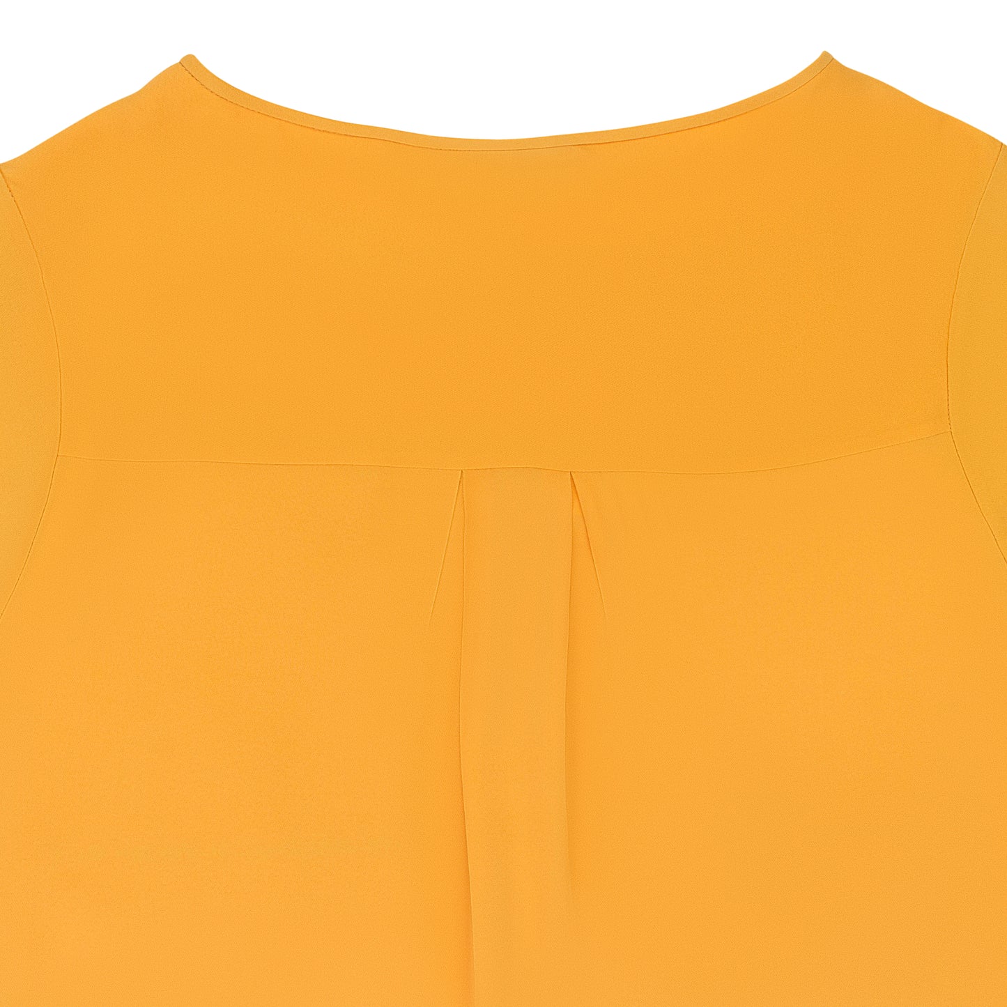 SCOOP NECK SHORT SLEEVE ORANGE BLOUSE