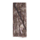 CASHMERE PAISLEY PRINT BROWN SCARF