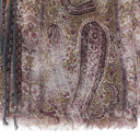 CASHMERE PAISLEY PRINT BROWN SCARF