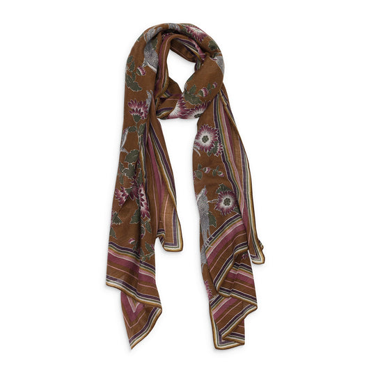 FLORAL PRINTED MULTICOLOR SCARF