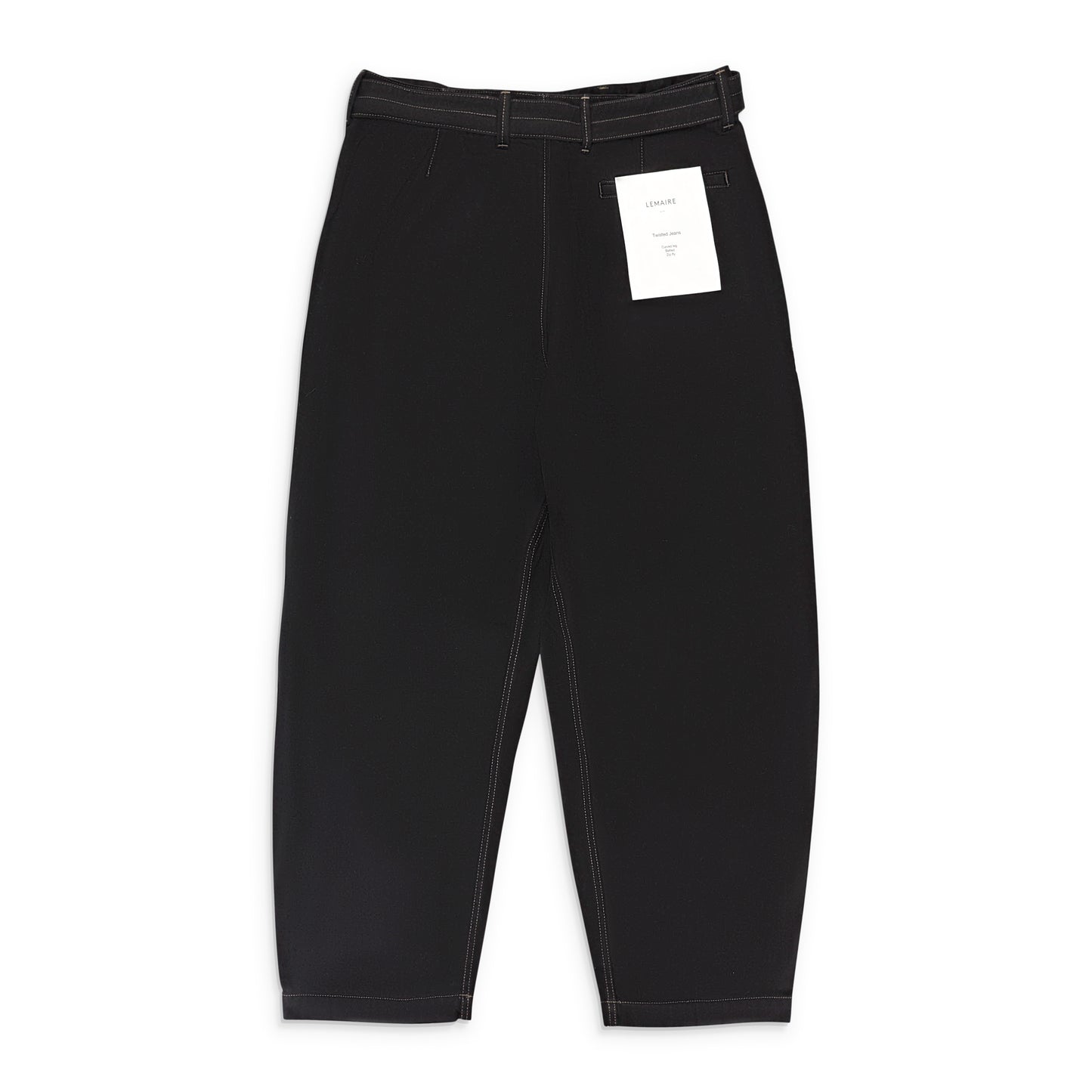 TWISTED BLACK TROUSERS