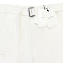 TWISTED OFF WHITE TROUSERS