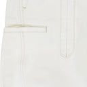 TWISTED OFF WHITE TROUSERS