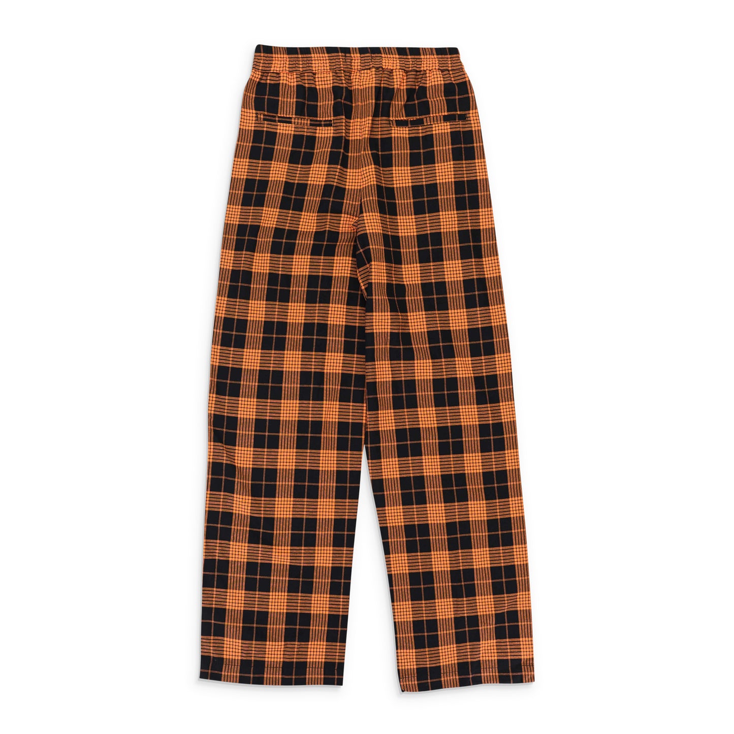 RELAXED SUIT PLAID BLACK ORANGE TROUSER