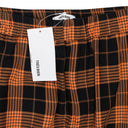 RELAXED SUIT PLAID BLACK ORANGE TROUSER