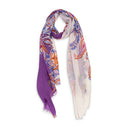 CASHMERE PAISLEY PRINT MULTICOLOR SCARF