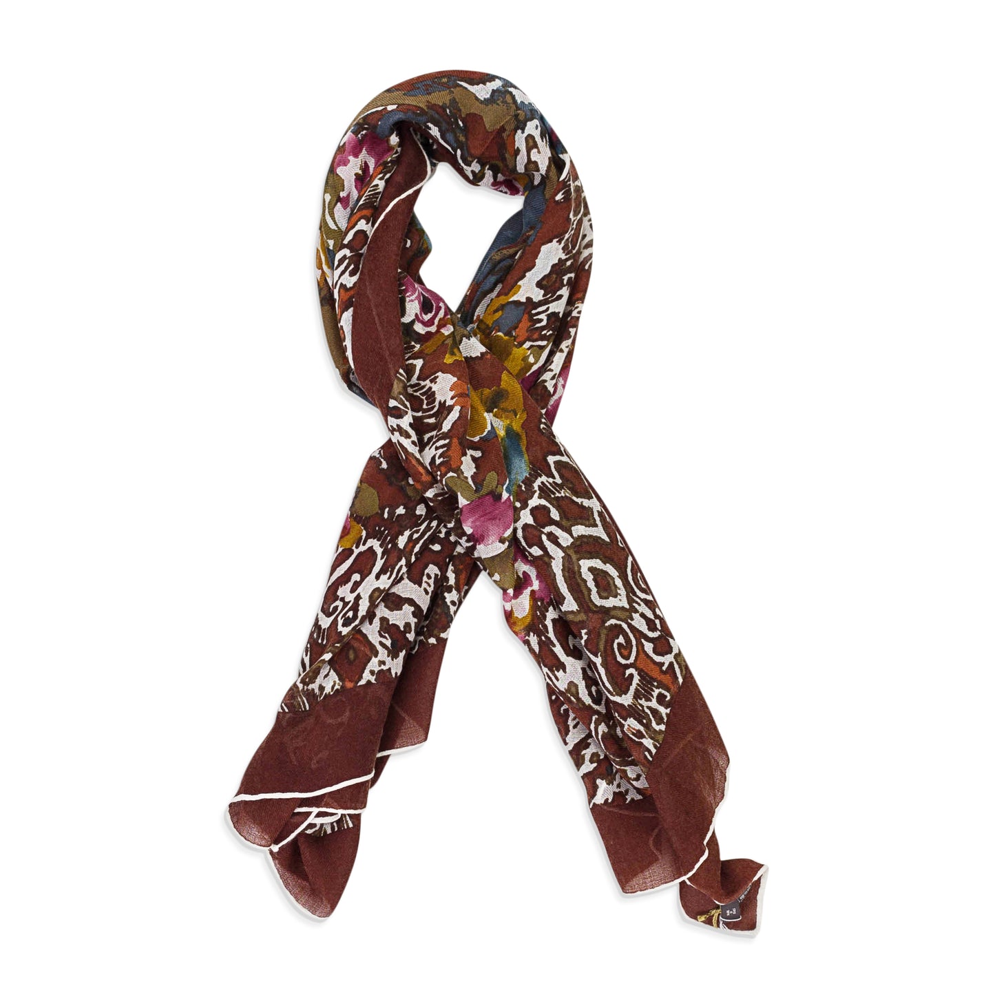 FLORAL PRINTED MULTICOLOR SCARF