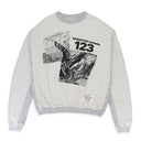 HEAVEN'S OK CREWNECK GREY SWEATSHIRTS