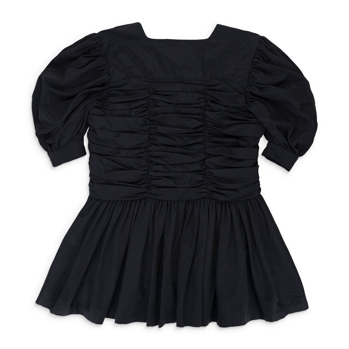 RUCHED BLACK FORMAL DRESS