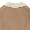 AUBREY PEBBLED BROWN LEATHER JACKET