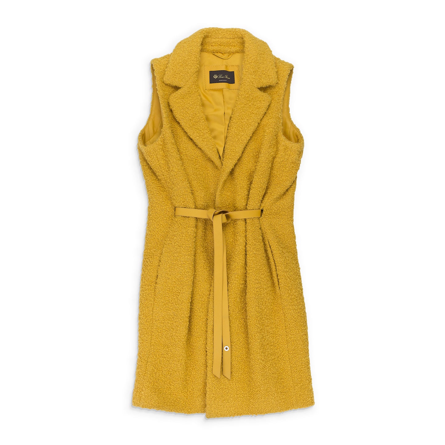 GILET SAWYER SOFT CURLY MUSTARD COAT