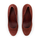 SUEDE MAROON PUMPS