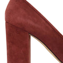 SUEDE MAROON PUMPS