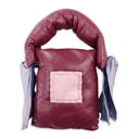 MINI PUFFER LEATHER RED HANDBAG