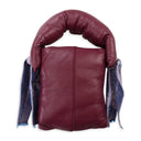 MINI PUFFER LEATHER RED HANDBAG