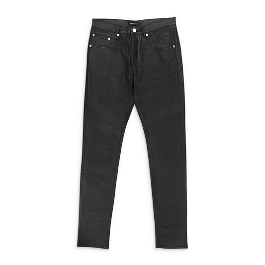 PATENT FILM BLACK SKINNY JEANS