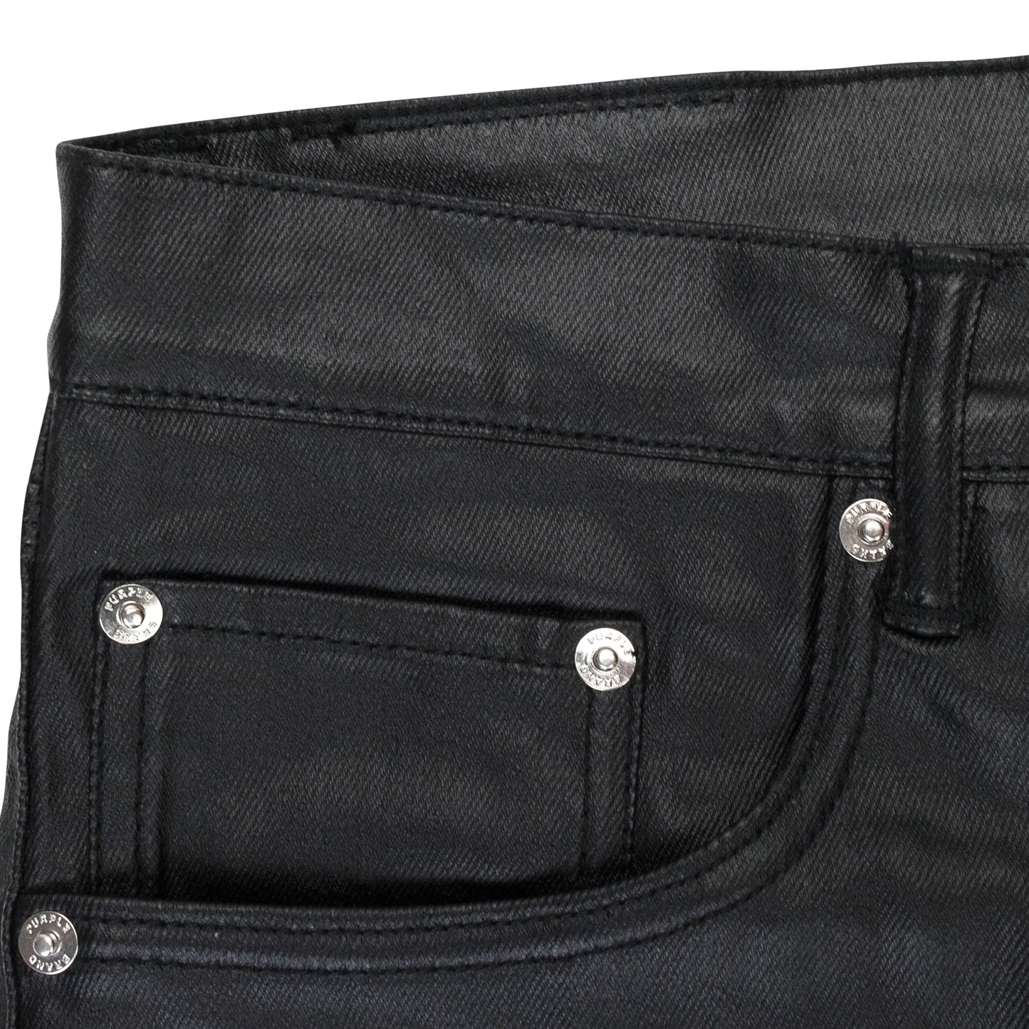 PATENT FILM BLACK SKINNY JEANS