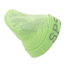 RHINESTONE LIME BEANIE