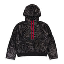 Black Paillettes Over Hoodie