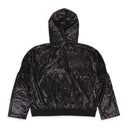 Black Paillettes Over Hoodie