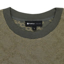 TERRY JACQUARD SHORT SLEEVE CREWNECK MOSS T-SHIRT