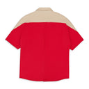 BAUHAUS BEIGE RED BUTTON-DOWN SHIRT