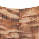 BIKERS WITH RUSHED DETAILS BROWN SHORTS