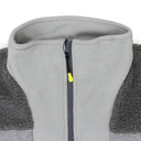 PATCHED SLEEVE GRAY VEST