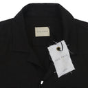 BARRIO LINEN WITH BONE BUTTONS BLACK BUTTON-DOWN SHIRT