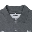 GREY GLITTER POLO SHIRT