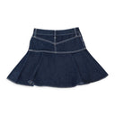 DENIM DARK INDIGO FLARED SKIRT