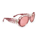 #4 CLEAR RED SUNGLASSES