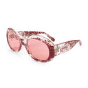 #4 CLEAR RED SUNGLASSES